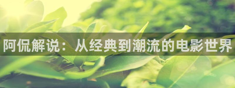 西瓜电影在线观看网站：阿侃解说：从经典到潮流的电影世界