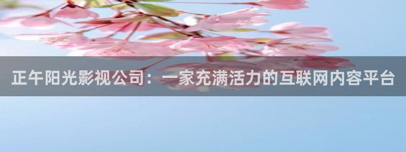 西瓜影院色戒：正午阳光影视公司：一家充满活力的互联网内容平台